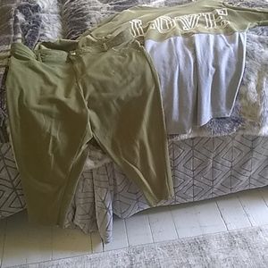 Just Me sweat pants and top